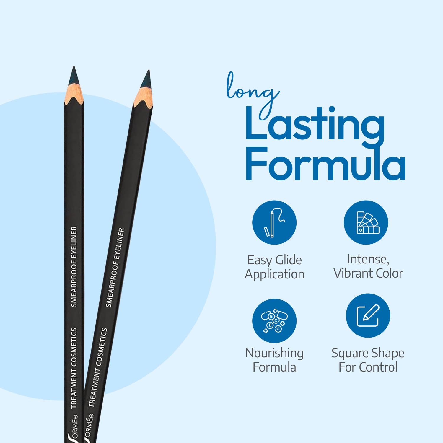 Sorme Cosmetics Waterproof Smear Proof Eyeliner, Navy Blue, 0.06 Ounce